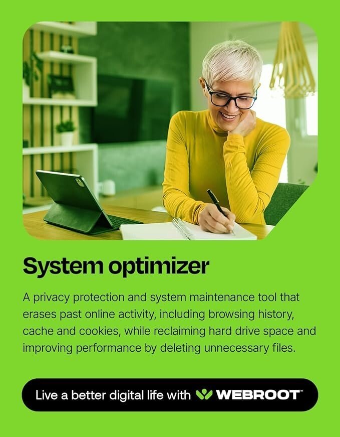 Webroot Internet Security Complete | Antivirus Software 2025 | 5 Device | 2 Year Download for PC/Mac/Chromebook/Android/IOS + Password Manager, Performance Optimizer & Cloud Backup