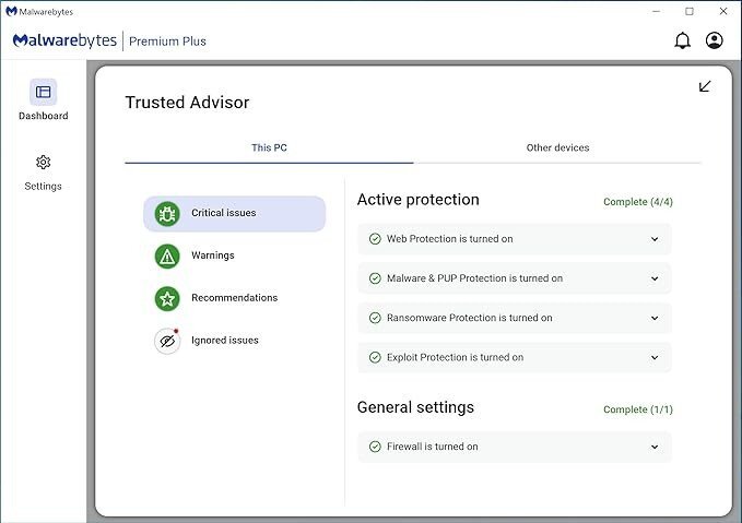 Malwarebytes Premium + Privacy VPN bundle | 1 Year, 2 Devices | Windows, Mac OS, Android, Apple iOS, Chrome [Online Code]